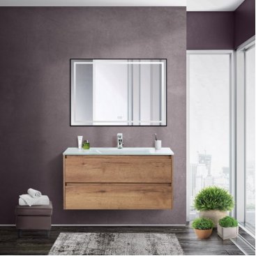 Мебель для ванной BelBagno Kraft-900-BB910/465-LV-VTR-BL Rovere Tabacco