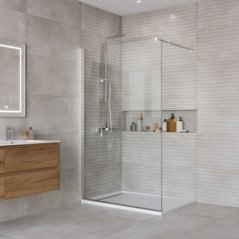 Душевая перегородка BelBagno KRAFT-L-1-110-C-Cr