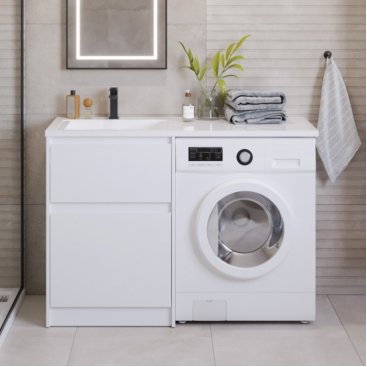 Мебель для ванной под стиральную машину BelBagno Kraft-LVD 1200L Bianco Opaco