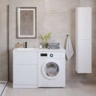 Мебель для ванной под стиральную машину BelBagno Kraft-LVD 1200L Bianco Opaco