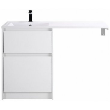 Тумба с раковиной под стиральную машину BelBagno Kraft-LVD 120-BB1200/480-LV-MR-L Bianco Opaco