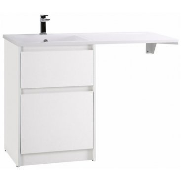 Тумба с раковиной под стиральную машину BelBagno Kraft-LVD 120-BB1200/480-LV-MR-L Bianco Opaco