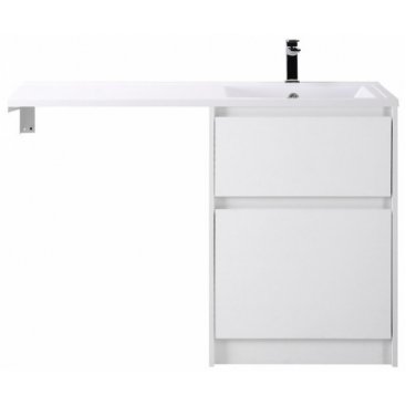 Тумба с раковиной под стиральную машину BelBagno Kraft-LVD 120-BB1200/480-LV-MR-R Bianco Opaco