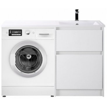 Мебель для ванной под стиральную машину BelBagno Kraft-LVD 1200R Bianco Opaco