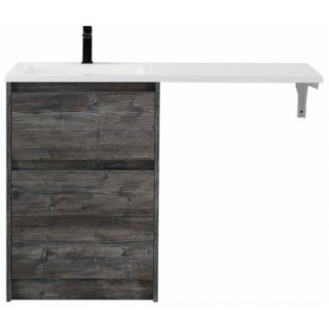 Тумба с раковиной под стиральную машину и зеркалом BelBagno Kraft-LVD 120-BB1200/480-LV-MR-L Pino Pasadena