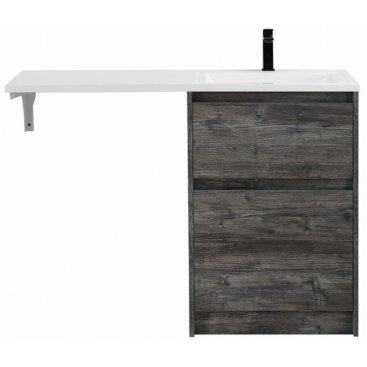 Тумба с раковиной под стиральную машину и зеркалом BelBagno Kraft-LVD 120-BB1200/480-LV-MR-R Pino Pasadena