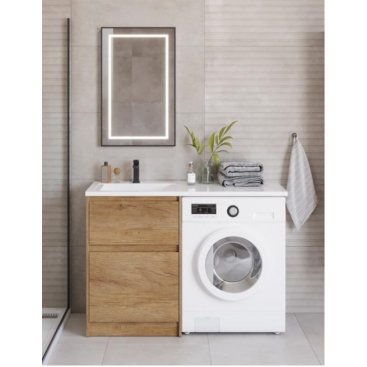Мебель для ванной под стиральную машину BelBagno Kraft-LVD 1200L Rovere Nebrasca Nature