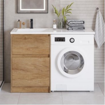 Мебель для ванной под стиральную машину BelBagno Kraft-LVD 1200L Rovere Nebrasca Nature