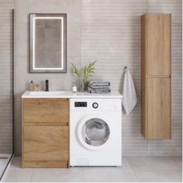 Мебель для ванной под стиральную машину BelBagno Kraft-LVD 1200L Rovere Nebrasca Nature