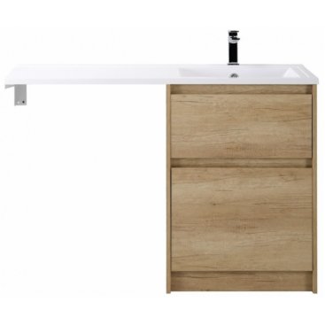 Тумба с раковиной под стиральную машину BelBagno Kraft-LVD 120-BB1200/480-LV-MR-R Rovere Nebrasca Nature