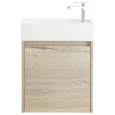 Тумба с раковиной BelBagno Kraft Mini 50L-7045-KL Rovere Galifax Bianco