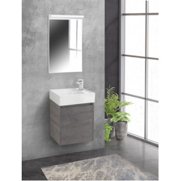 Тумба с раковиной BelBagno Kraft Mini 50L-7045-KL Cemento Grigio