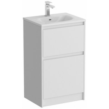 Тумба с раковиной и зеркалом BelBagno Kraft 39-50-PIA-BB-8099-3-50 Bianco Opaco