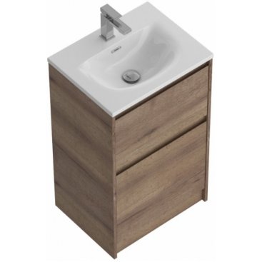 Тумба с раковиной и зеркалом BelBagno Kraft 39-50-PIA-BB-8099-3-50 Rovere Tabacco