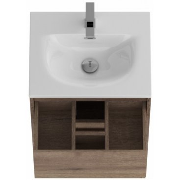 Тумба с раковиной и зеркалом BelBagno Kraft 39-50-PIA-BB-8099-3-50 Rovere Tabacco