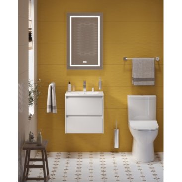 Тумба с раковиной и зеркалом BelBagno Kraft 39-50-BB-8099-3-50 Bianco Opaco