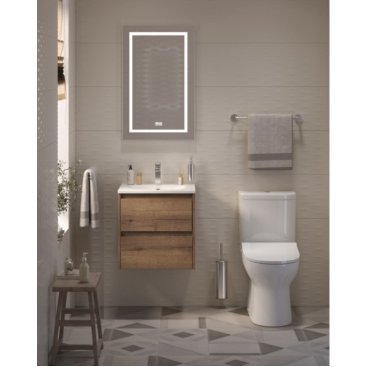 Тумба с раковиной и зеркалом BelBagno Kraft 39-50-BB-8099-3-50 Rovere Tabacco