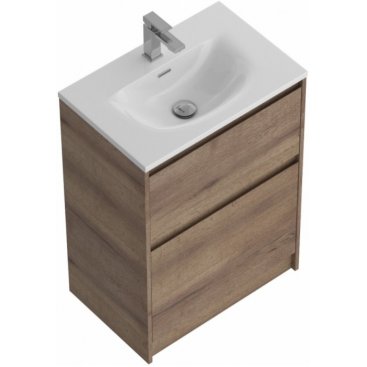 Тумба с раковиной и зеркалом BelBagno Kraft 39-70-PIA-BB-8099-3-70 Rovere Tabacco