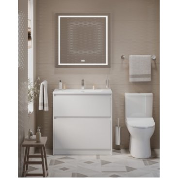 Тумба с раковиной BelBagno Kraft 39-80-PIA-BB-8099-3-80 Bianco Opaco