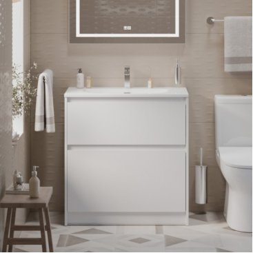 Мебель для ванной BelBagno Kraft-39-800-PIA-BB-8099-3-80 Bianco Opaco