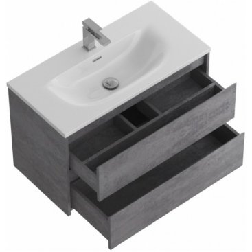 Тумба с раковиной BelBagno Kraft 39-80-BB-8099-3-80 Cemento Grigio