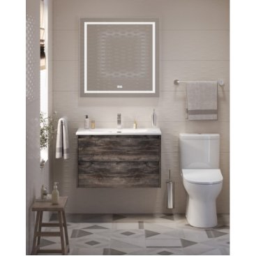 Тумба с раковиной и зеркалом BelBagno Kraft 39-80-BB-8099-3-80 Pino Pasadena