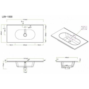 Мебель для ванной BelBagno Kraft-1000 Pietra Grigio