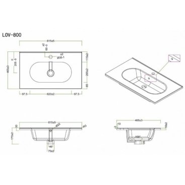 Мебель для ванной BelBagno Kraft-800 Pietra Grigio