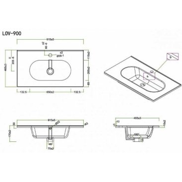 Мебель для ванной BelBagno Kraft-900 Pietra Grigio