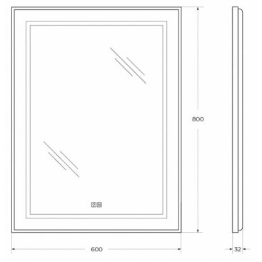 Тумба с раковиной и зеркалом BelBagno Kraft 39-70-BB-8099-3-70 Rovere Tabacco