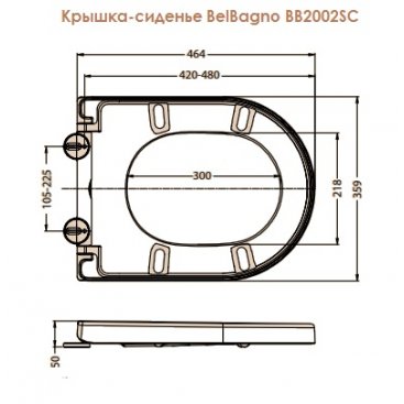 Крышка-сиденье Soft Close BelBagno BB2138SC