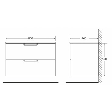 Мебель для ванной BelBagno Leticia-800