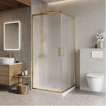 Душевой уголок BelBagno LUCE-A-2-90-P-ORO