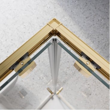 Душевой уголок BelBagno LUCE-A-2-100-C-ORO