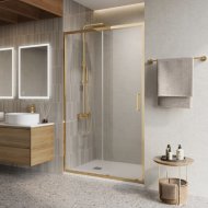 Душевая дверь BelBagno LUCE-BF-1-110-C-ORO