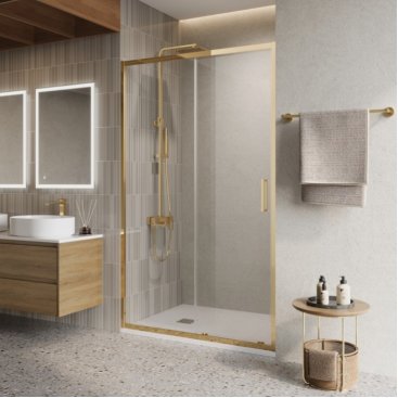 Душевая дверь BelBagno LUCE-BF-1-120-C-ORO