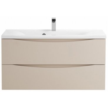 Тумба с раковиной BelBagno Marino 100-BB1000/445-LV-MR-PR Crema Opaco