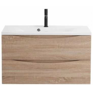 Тумба с раковиной BelBagno Marino 100-BB1000/445-LV-MR-PR Rovere Bianco