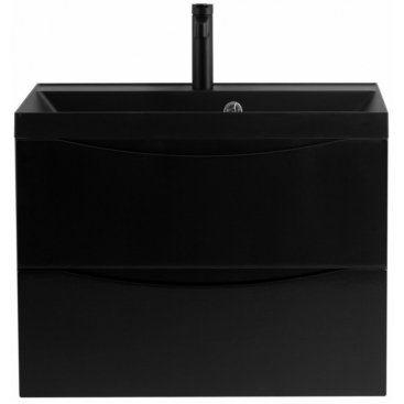 Тумба с раковиной и зеркалом BelBagno Marino 70-BB700/450-LV-ART-AST-NERO Nero Lucido