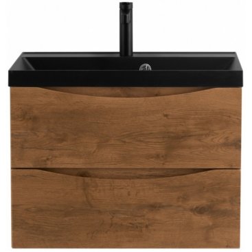 Тумба с раковиной и зеркалом BelBagno Marino 70-BB700/450-LV-ART-AST-NERO Rovere Nature
