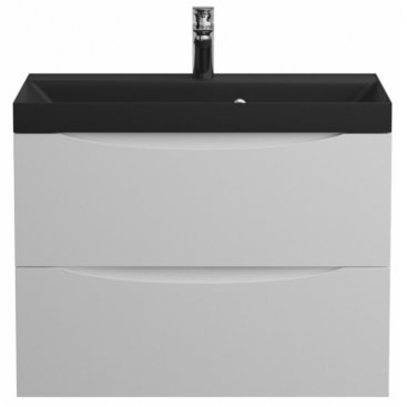 Тумба с раковиной и зеркалом BelBagno Marino 70-BB700/450-LV-ART-AST-NERO Bianco Lucido