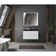 Мебель для ванной BelBagno Marino 80-BB800/450-LV-ART-AST-NERO Bianco Lucido