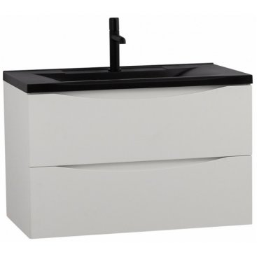 Мебель для ванной BelBagno Marino 80-BB800/450-LV-ART-PR-NERO Bianco Opaco