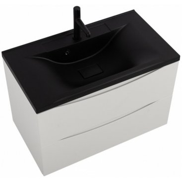 Мебель для ванной BelBagno Marino 80-BB800/450-LV-ART-PR-NERO Bianco Opaco