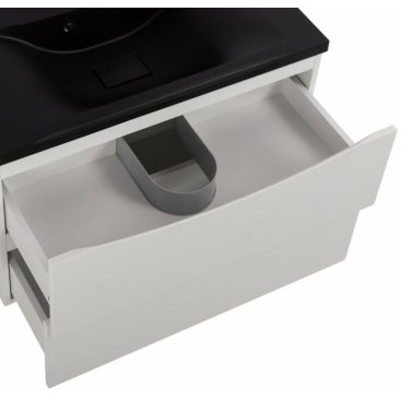 Мебель для ванной BelBagno Marino 80-BB800/450-LV-ART-PR-NERO Bianco Opaco