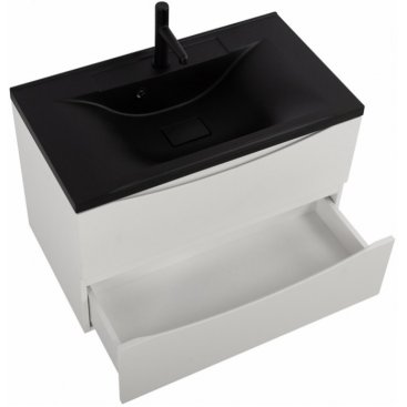 Мебель для ванной BelBagno Marino 80-BB800/450-LV-ART-PR-NERO Bianco Opaco