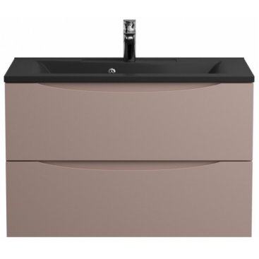 Тумба с раковиной BelBagno Marino 80-BB800/450-LV-ART-PR-NERO Capucino Lucido