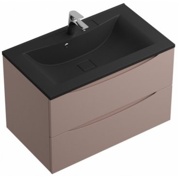 Мебель для ванной BelBagno Marino 80-BB800/450-LV-ART-PR-NERO Capucino Lucido