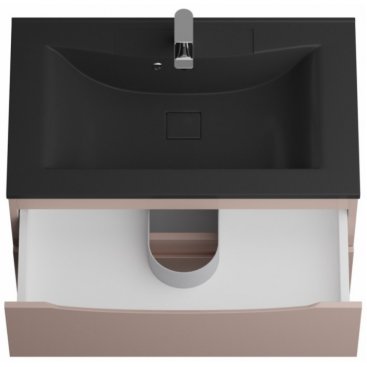 Мебель для ванной BelBagno Marino 80-BB800/450-LV-ART-PR-NERO Capucino Lucido