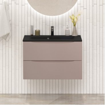 Мебель для ванной BelBagno Marino 80-BB800/450-LV-ART-PR-NERO Capucino Lucido